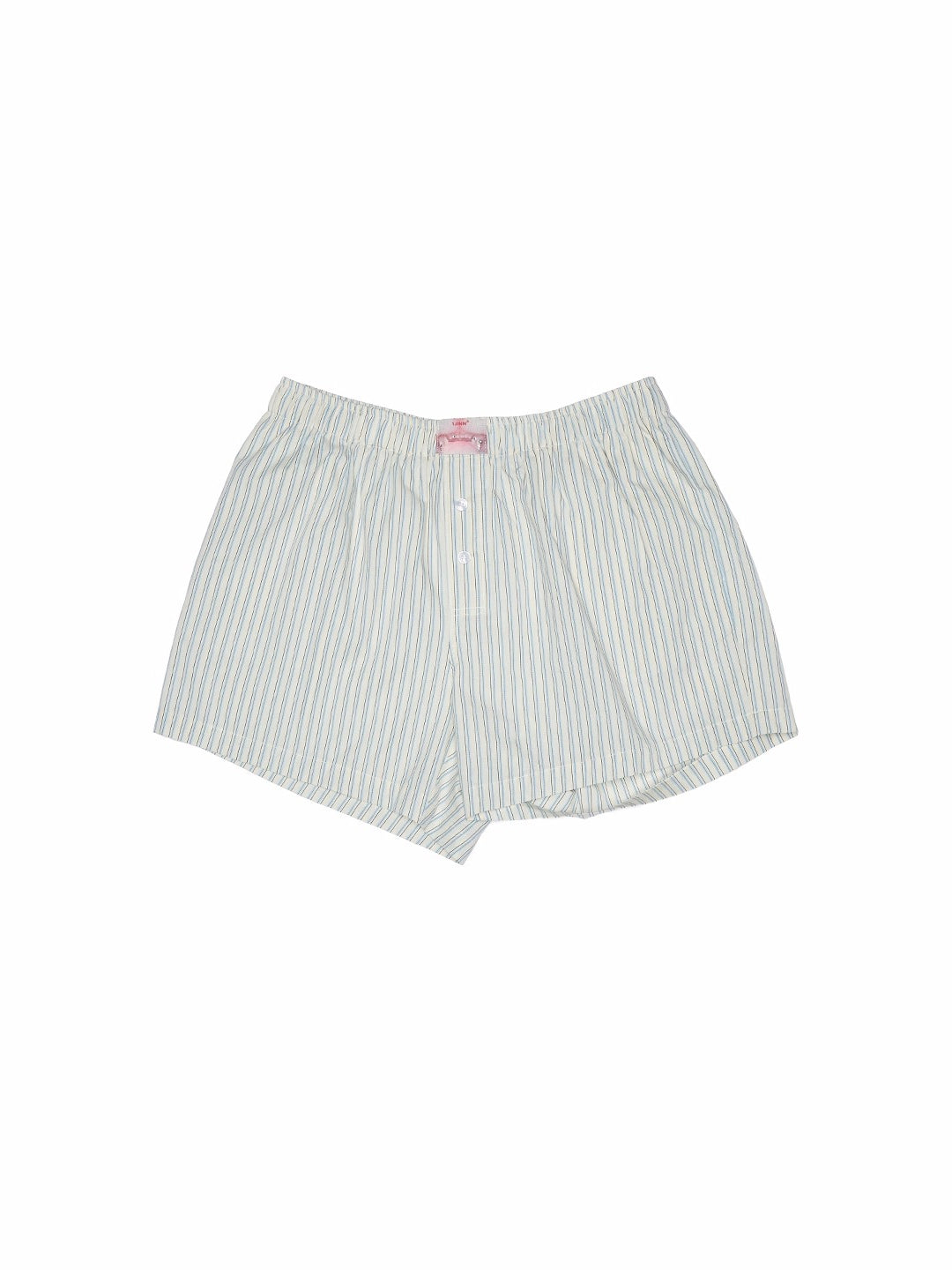 Striped Cotton Lounge Shorts