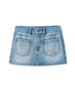 Lynx Washed Denim Skirt