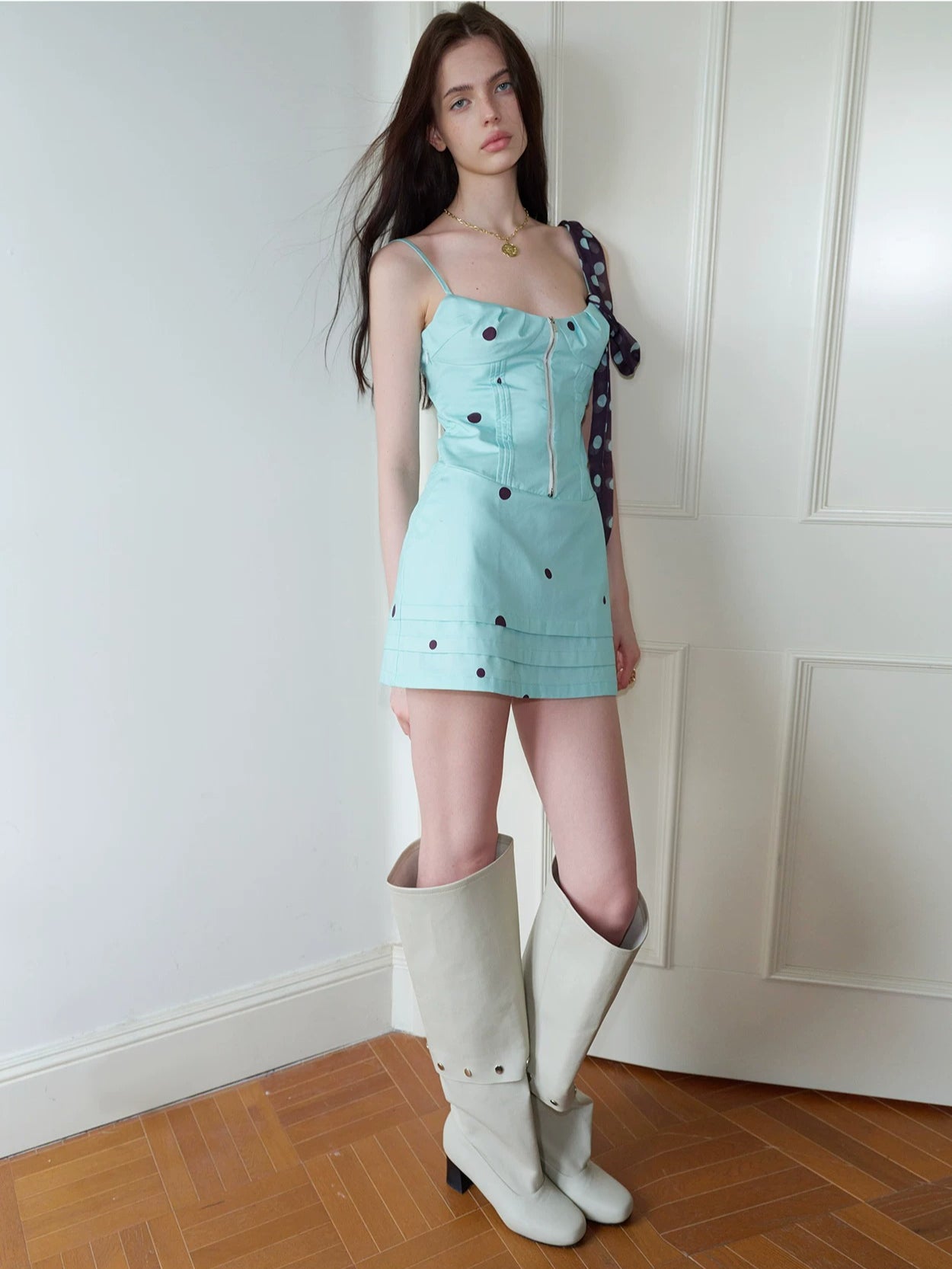 Polka Dot Slip Dress