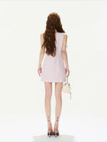 Lilac Beaded Pocket Dress