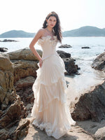 Venetian Pleated Maxi Dress