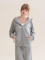 Embroidered Hoodie Set