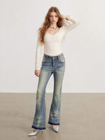 Lace Patchwork Long Sleeve Top