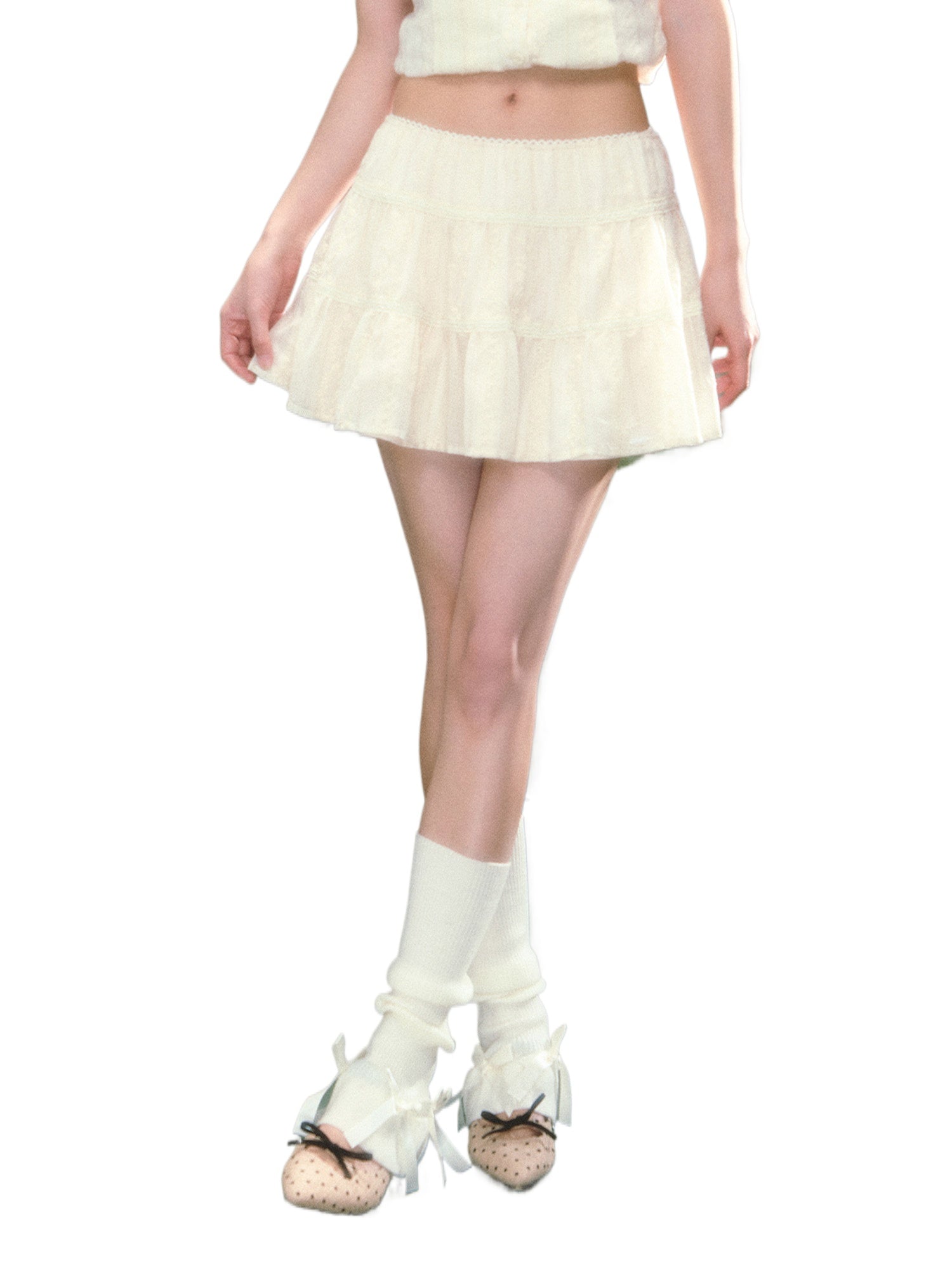 Tiered Mini Skirt