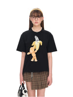 Monkey Bear Doll Banana Cotton T-shirt