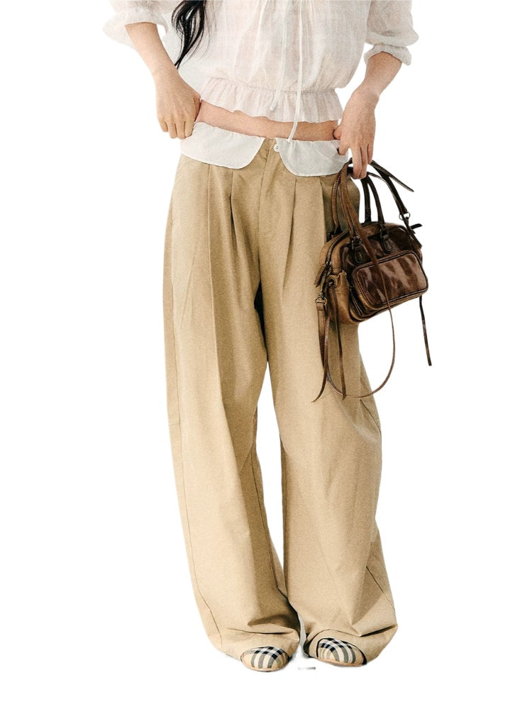 Relaxed Wide Leg Pants