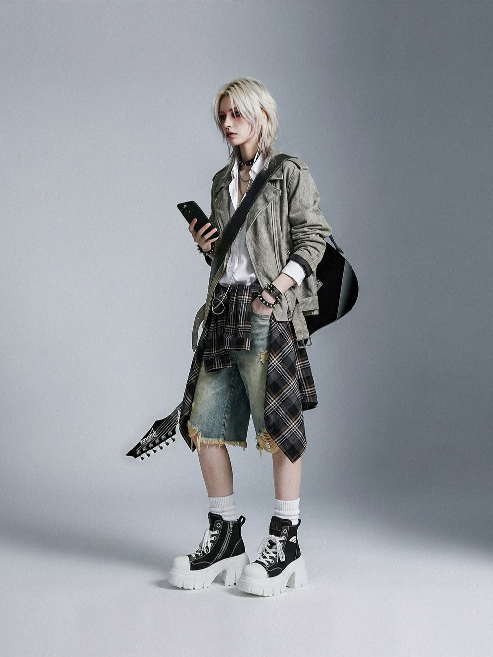 Platform Canvas Short Boots