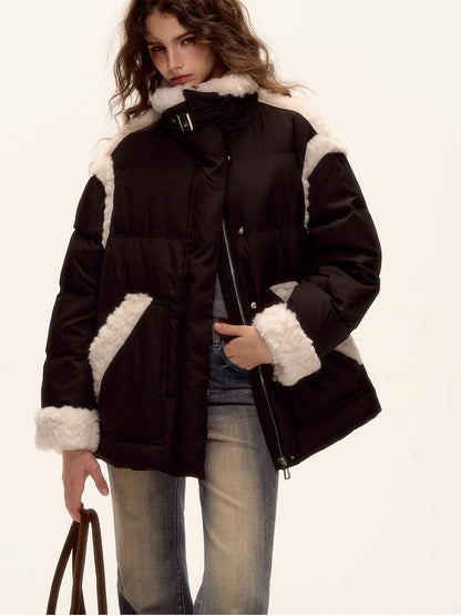 Sherpa Panel Down Jacket