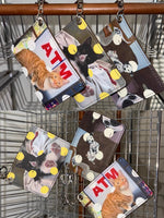 Polka Dot Cats & Dogs Charm Dual-Slot Card Holder
