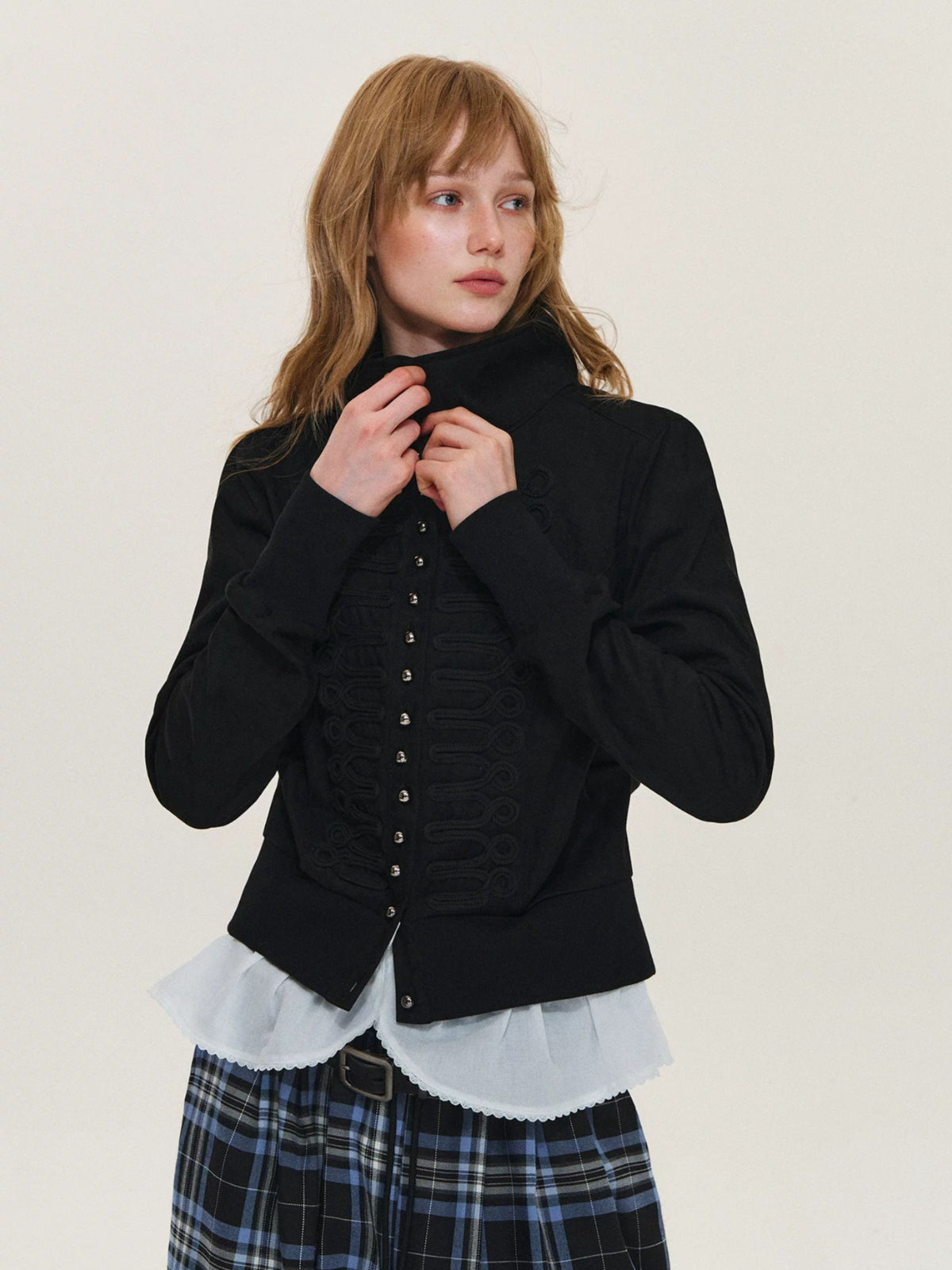 Napoleon Lace Faux Suede Jacket