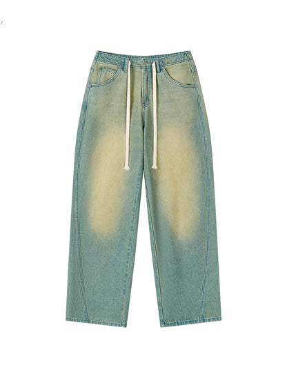 Original Wash Casual Wide-Leg Jeans