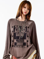 Vintage Letter T-shirt