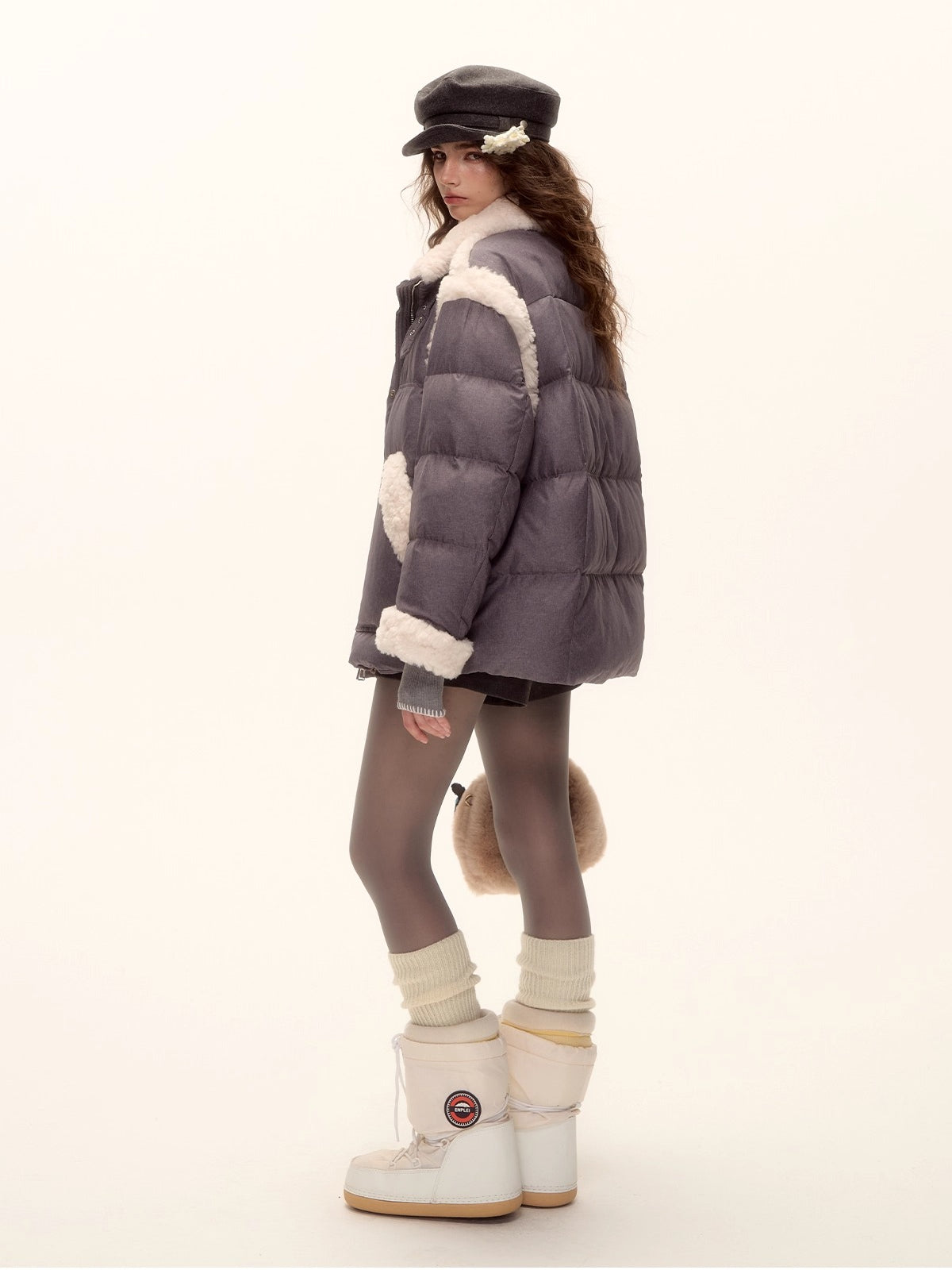 Sherpa Panel Down Jacket