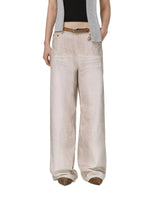 Deer Print Straight Leg Pants