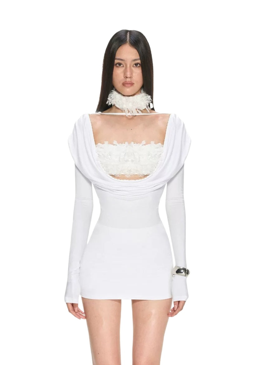 Drape Knit Dress Set