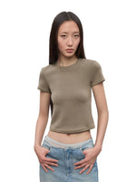 Regular-Shoulder Round Neck Short-Sleeve T-Shirt