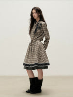 Plaid Shirt Skirt Set