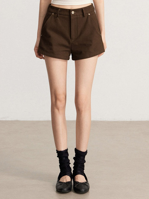 Rhinestone Cotton Hot Shorts