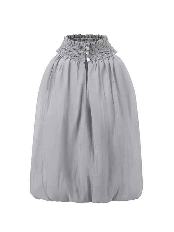 Lyocell Bubble Halter Top &amp; Skirt Set