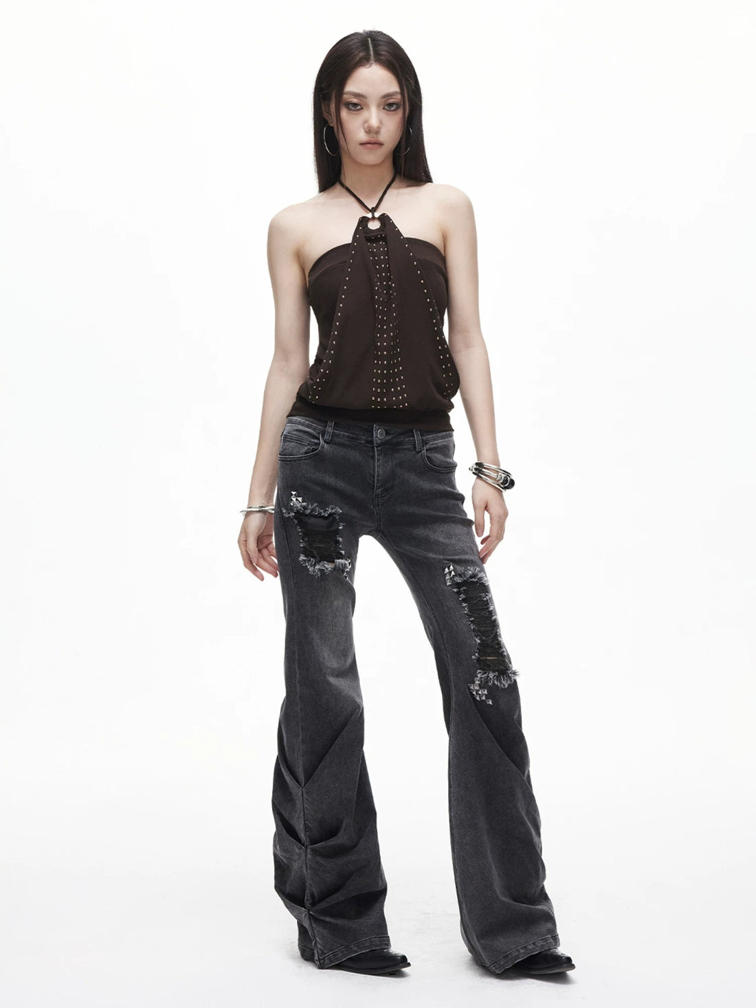 Studded Halter Top