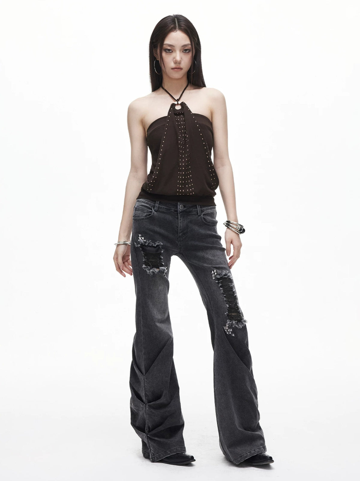 Studded Halter Top