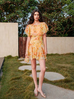 Soffio Floral Chiffon Dress