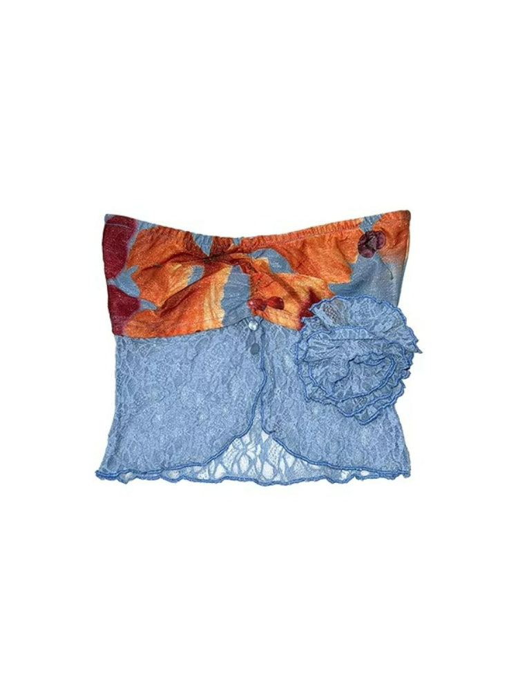 Summer Island Lace Tube Top
