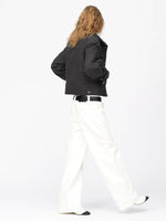 Vintage Quilted Utility Cropped Jacket