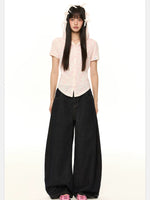 Hooded Vintage Short Sleeve Top