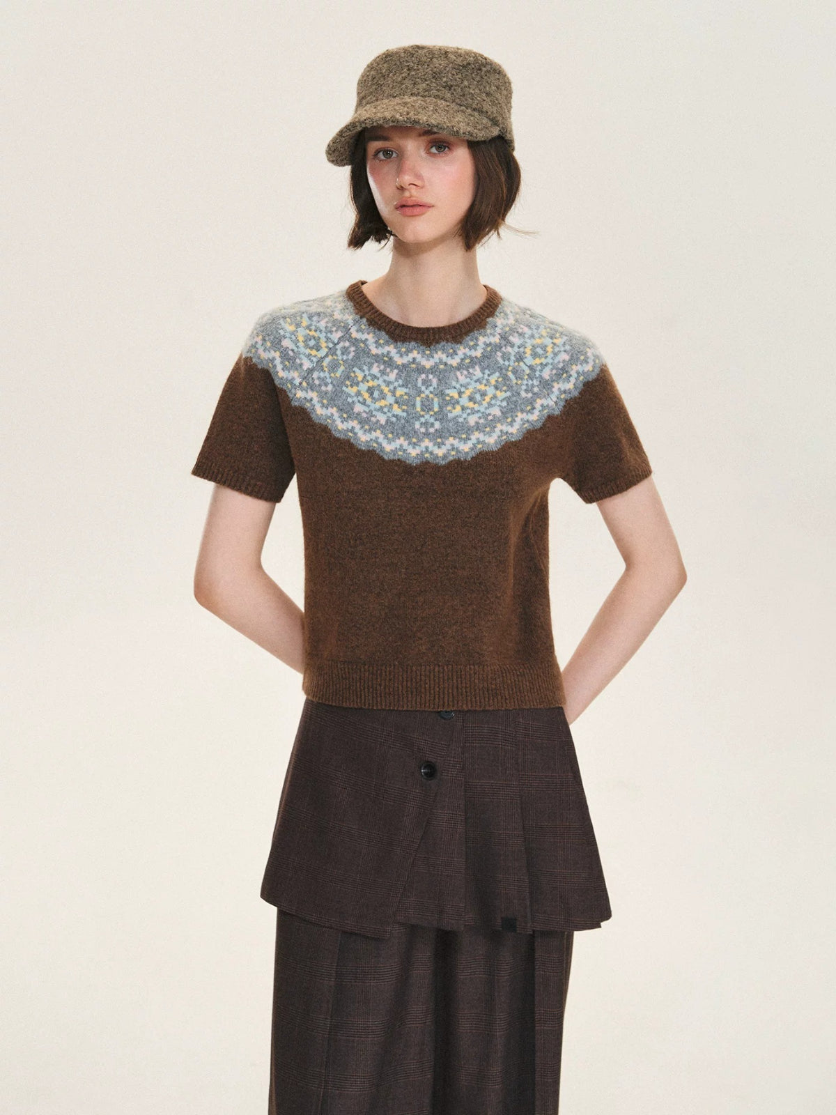 Fair Isle Cardigan &amp; Sweater Set