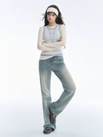 Modal Contrast Layered Long Sleeve Top