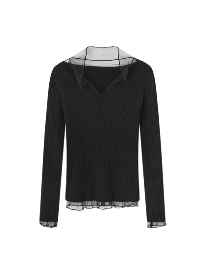 Mesh Spliced High-Stretch Base Layer