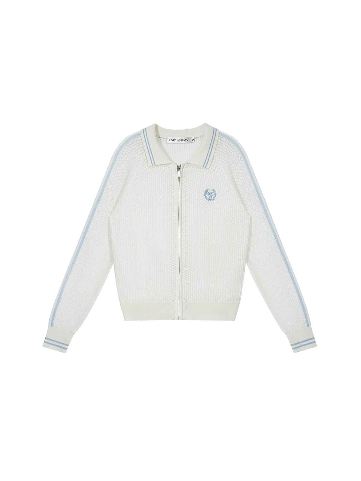 Wool Knit Zip Cardigan