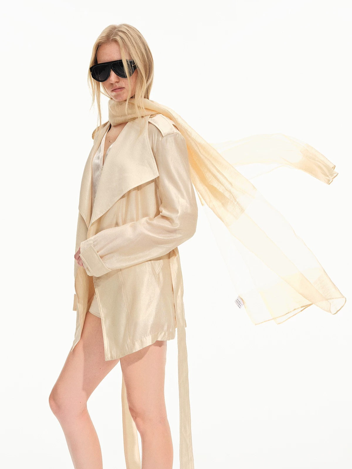 Acetate Trench Coat