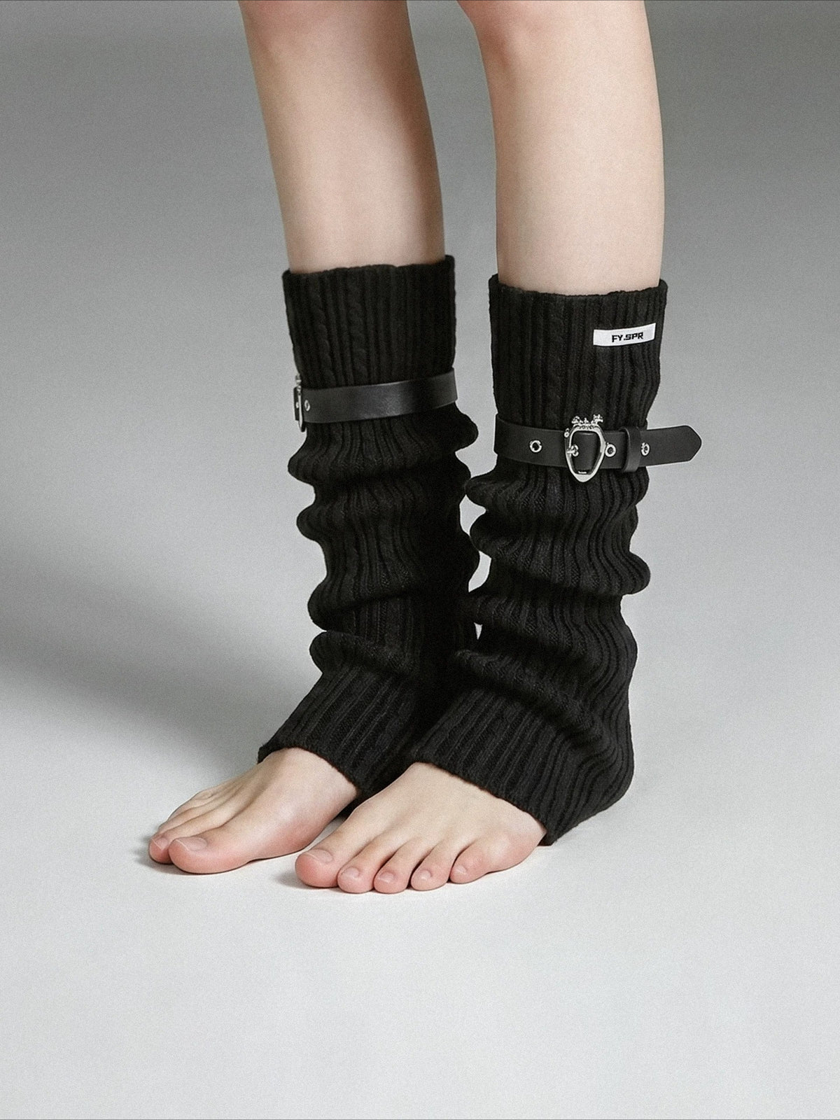 Knit Belt Leg Warmers