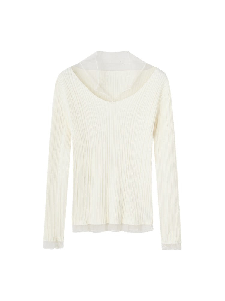 Mesh Spliced High-Stretch Base Layer