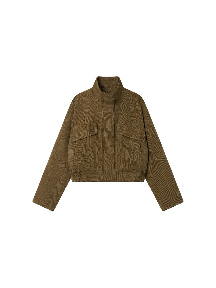 Wool-Cotton Lined Utility Jacket