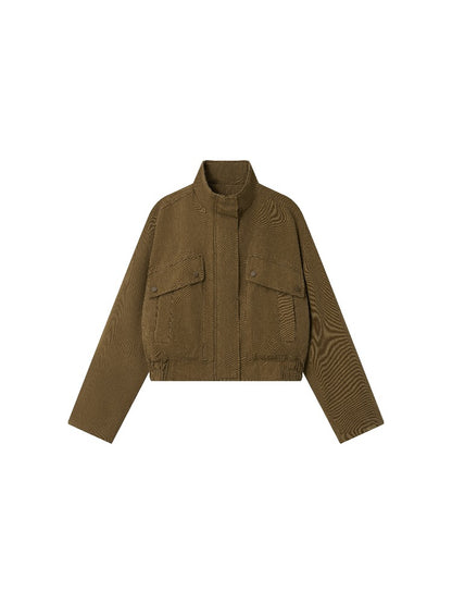 Wool-Cotton Lined Utility Jacket