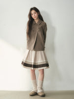Chestnut Napoleon Wool Blend Coat