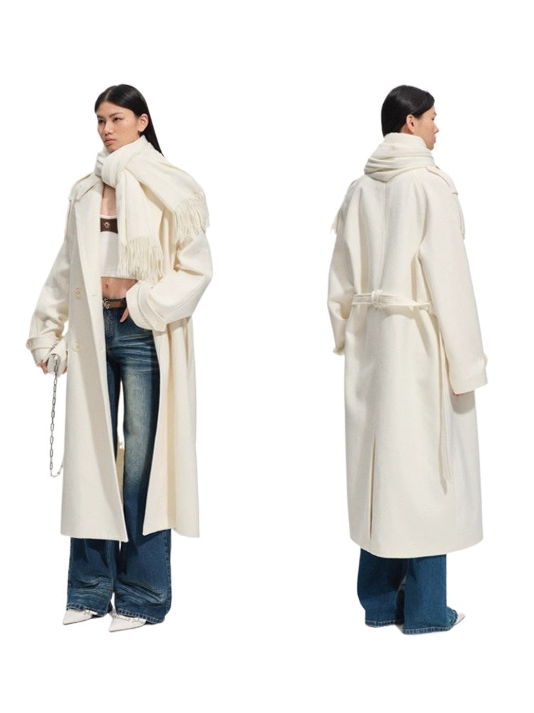 Classic Vicuna Wool-Blend Coat