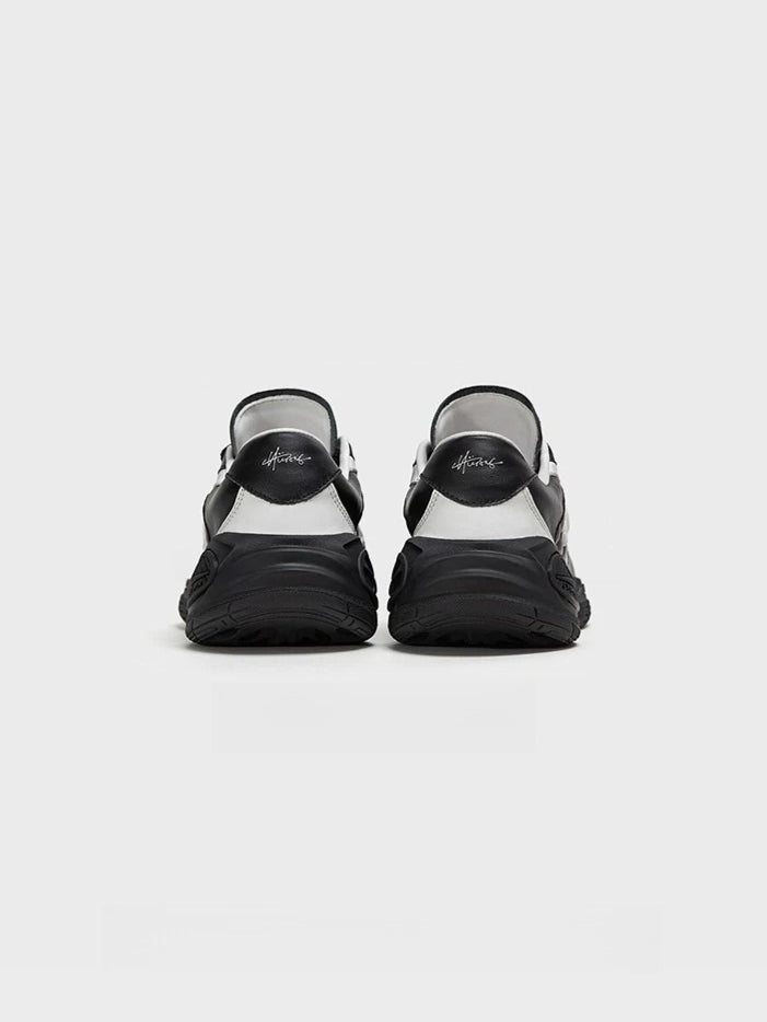 Black Quilted Casual Sneakers