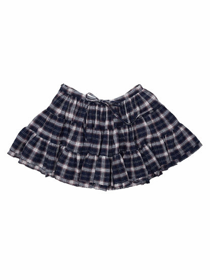Plaid Shirt &amp; Skort Set