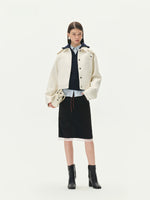 Barn Wool Loop Tweed Short Jacket