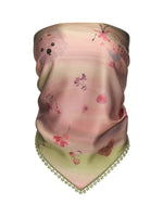 Reversible Swirl Print Scarf Tie Top