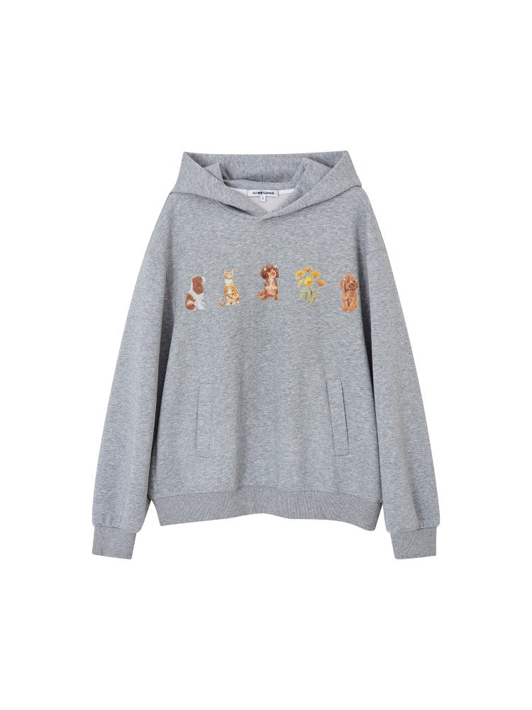 Gray &amp; Brown Pet Party Hoodie