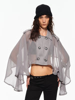 Chiffon Cape Jacket