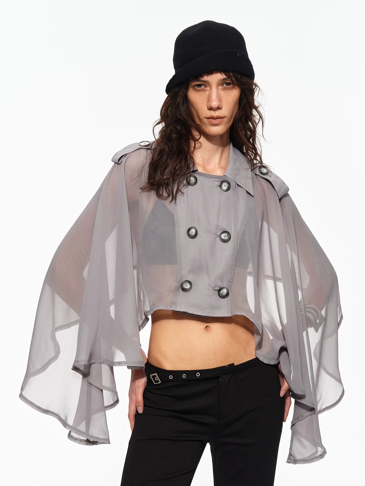 Chiffon Cape Jacket