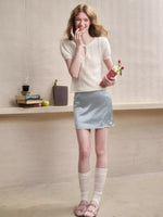 Mohair Wool Openwork Knit Sweater