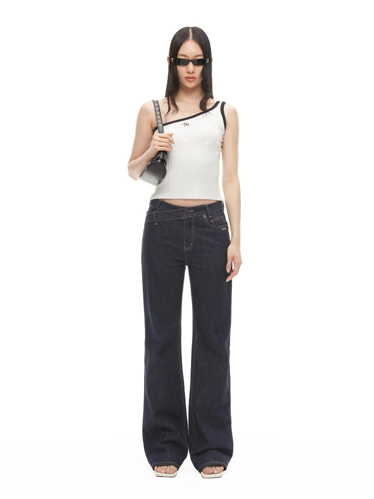 Starlight Ribbed Asymmetric Tank