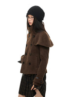 Vintage French Cape Wool Jacket